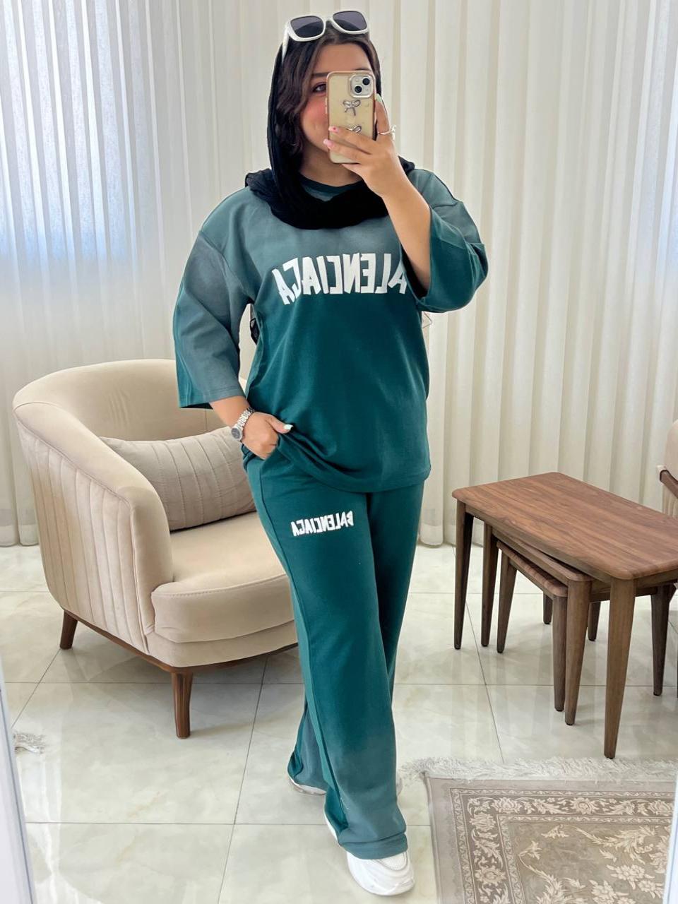 ست اسپرت زنانه و دخترانه راحتی بیرونی کد ۴۵۷