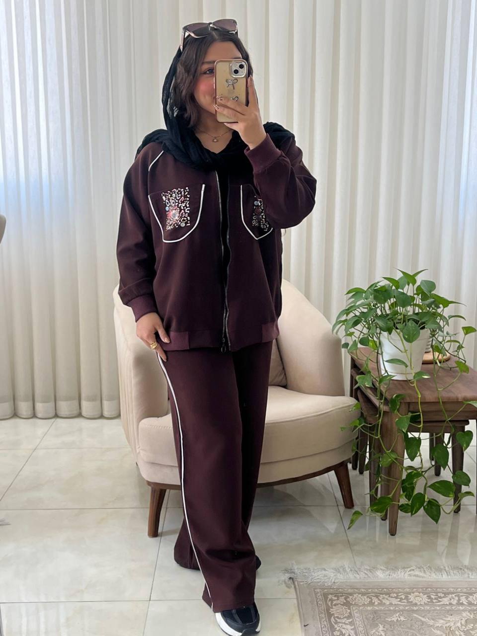 ست زنانه و دخترانه اسپرت بیرونی پاییزه کد470