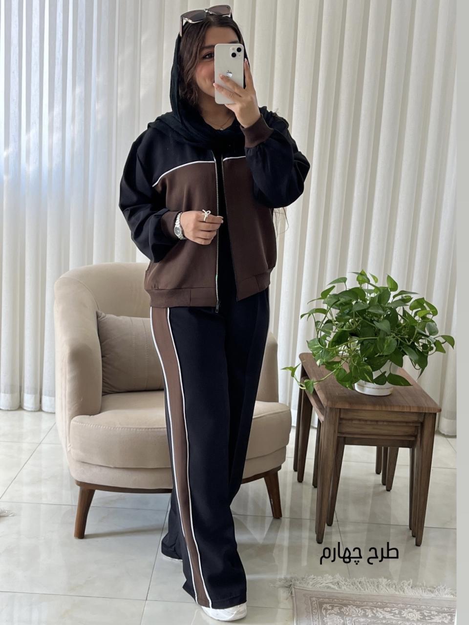 ست عیدانه  زنانه و دخترانه اسپرت بیرونی کد 598