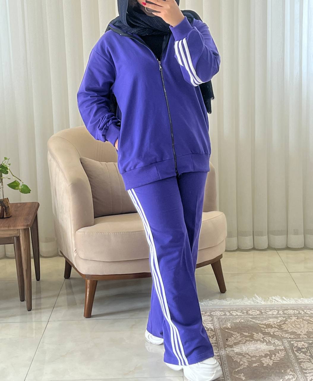 ست سوییشرت شلوار سه خط