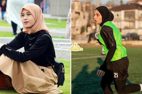 شال ساده ورزشی تک‌رنگ