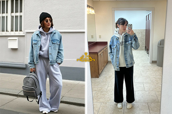 هودی با کت اسپرت یا کت کوتاه