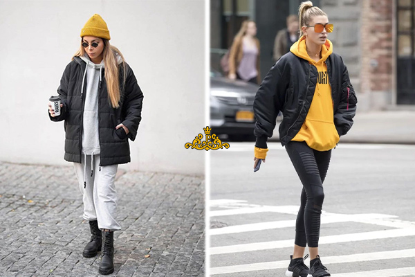 هودی با کاپشن