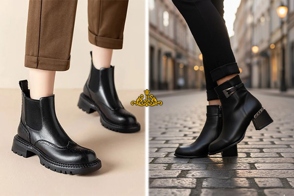 بوت و نیم‌بوت چرمی یا جیر