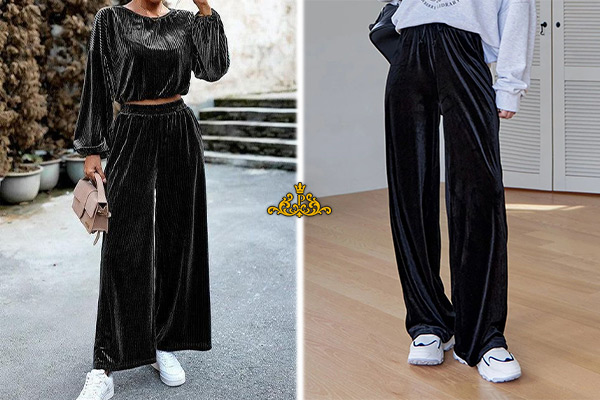 شلوارهای مخمل کبریتی یا پشمی