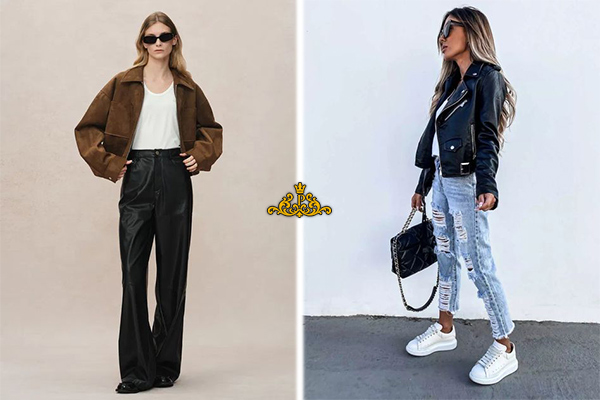 کت چرم یا جیر برای استایل اسپرت