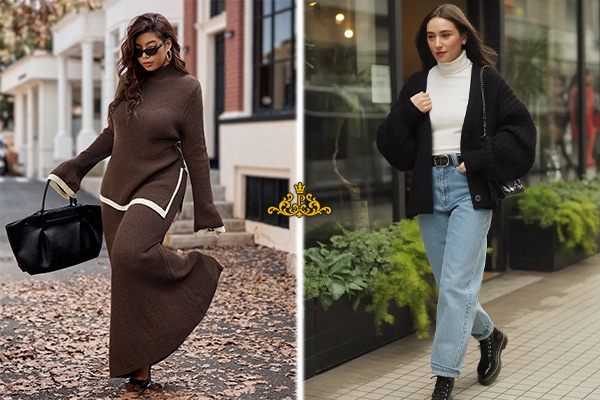 بافت‌ها و پلیورهای یقه‌اسکی