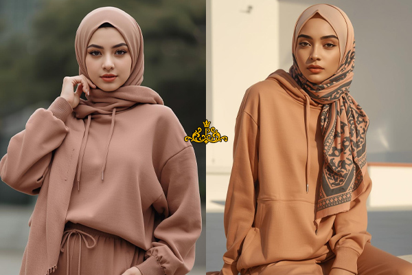 ست کردن هودی با شال یا روسری