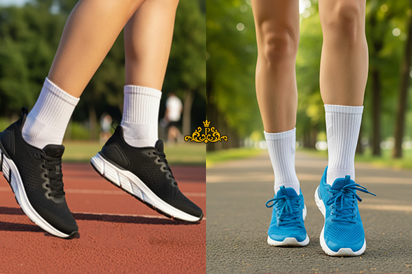 جوراب زنانه اسپرت برای دویدن با کفش ورزشی