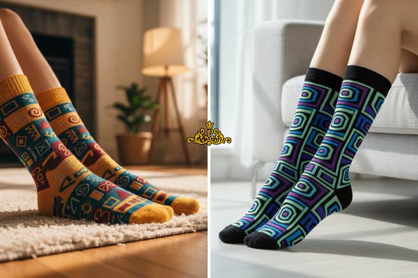 جوراب طرح‌دار