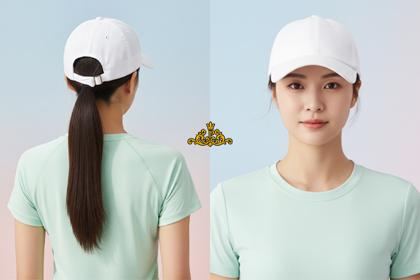 دم اسبی پایین سر زیر کلاه