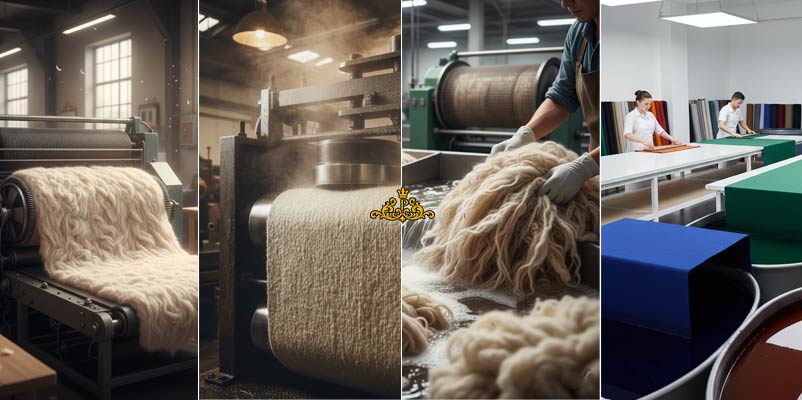 مراحل تولید پارچه فوتر