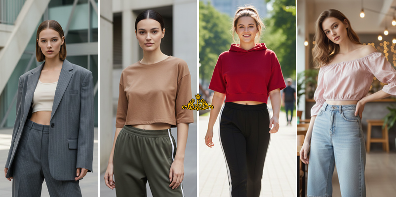 انواع مدل‌های لباس کراپ