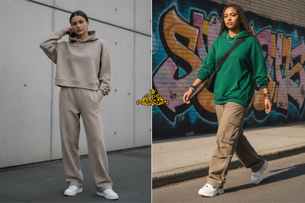 شلوار بگ با هودی